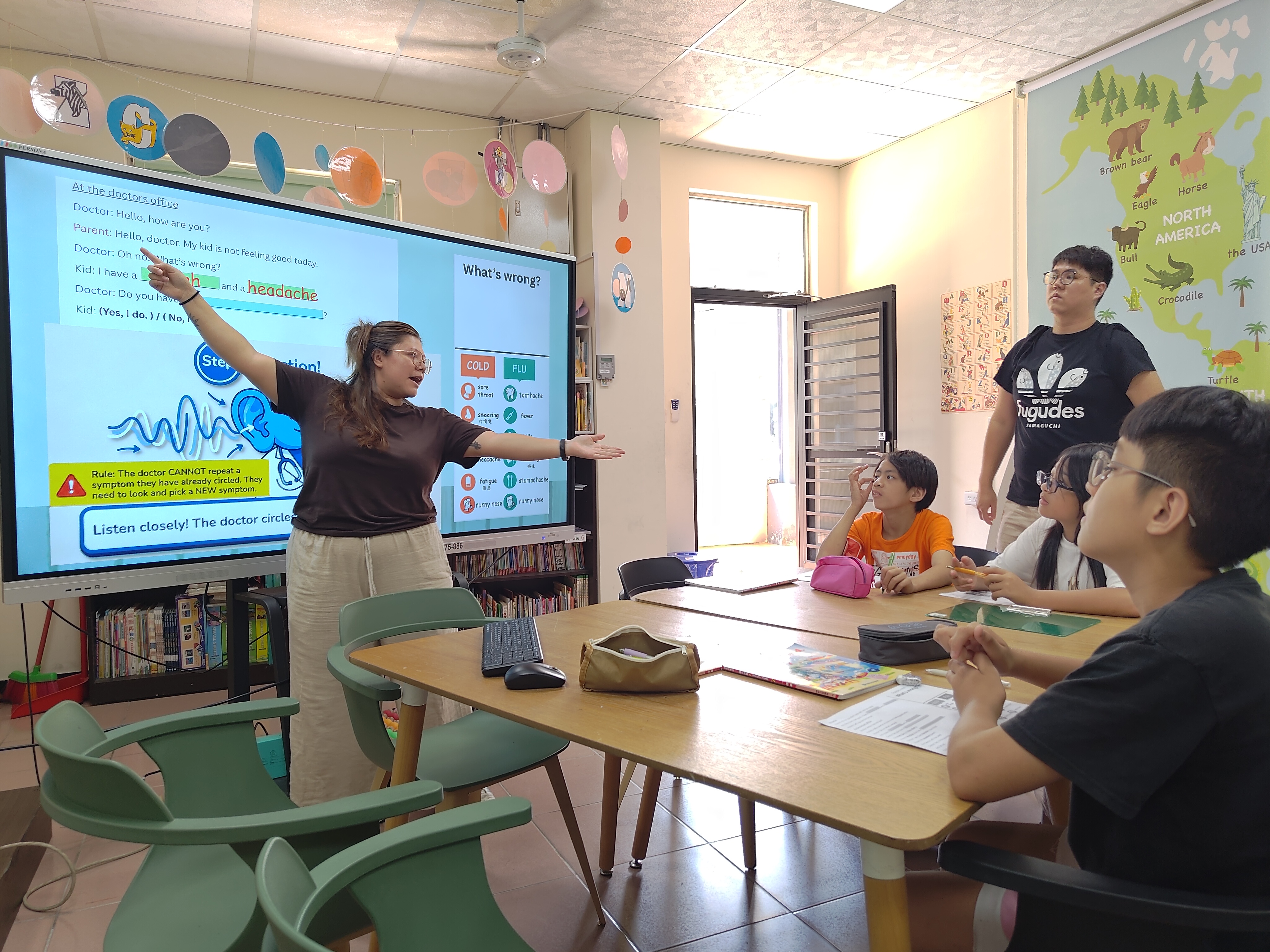 偏鄉雙語創新學校計畫－學術交流基金會英語協同教學訪視－六年級英語課